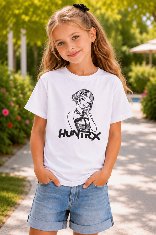 Huntrx Anime Girl Sun Activated Colour Changing T-Shirt for Kids