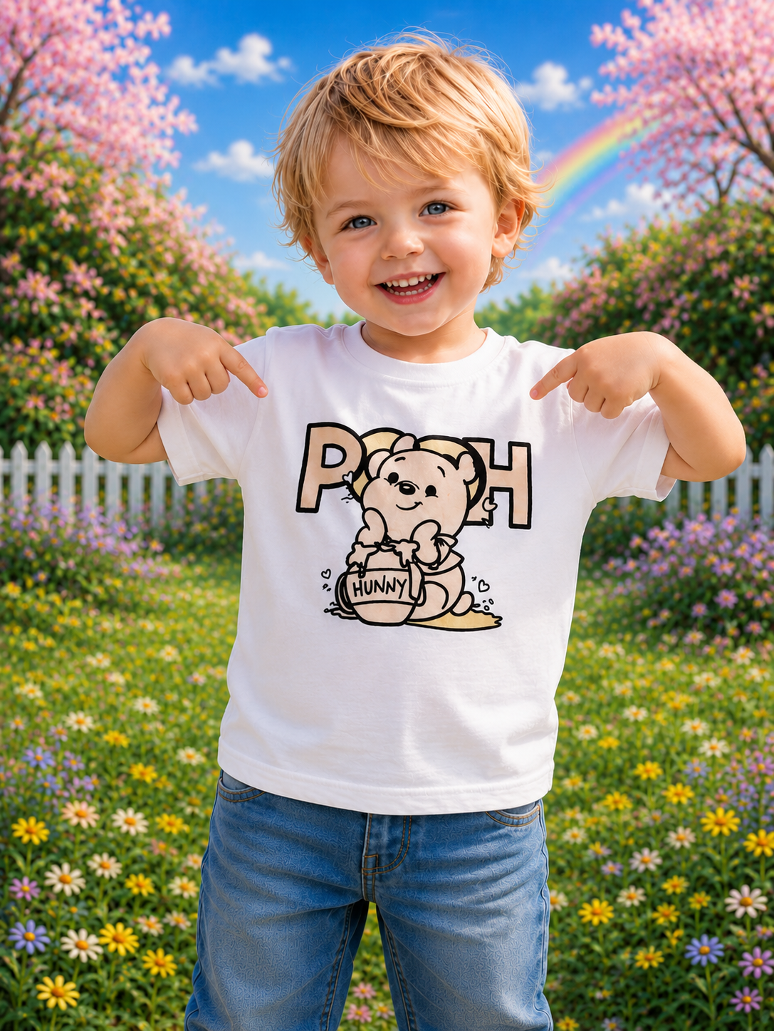 Pooh Hunny Sun Activated Colour Changing T-Shirt for Kids