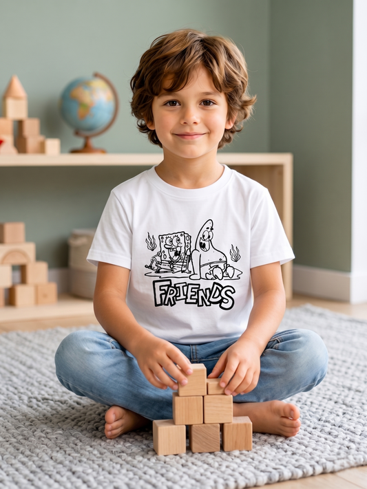 Best Friends Adventure – Sun-Activated Colour Changing Cotton T-Shirt for Kids