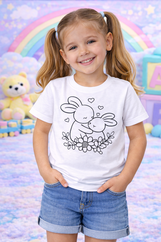 Bunny Love Hug T-Shirt for Kids