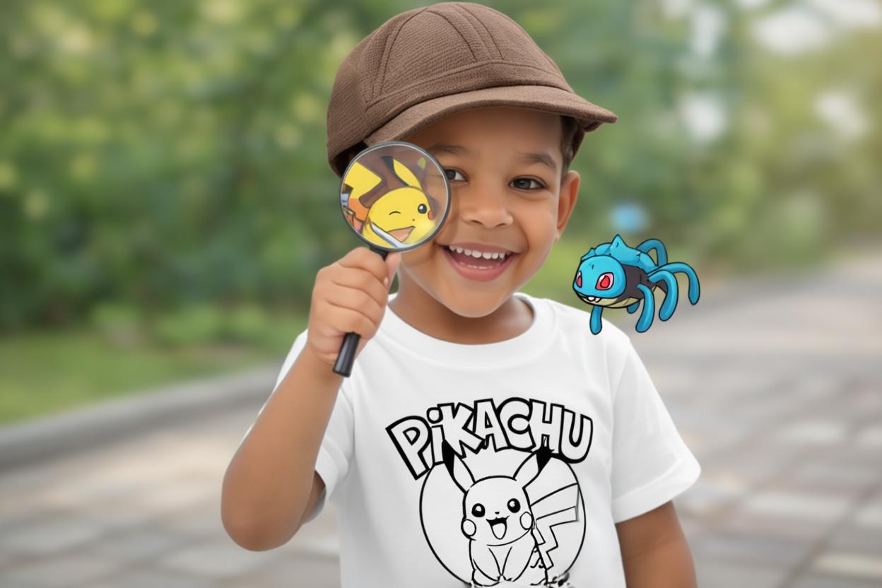 Pikachu Cartoon T-Shirt for kids