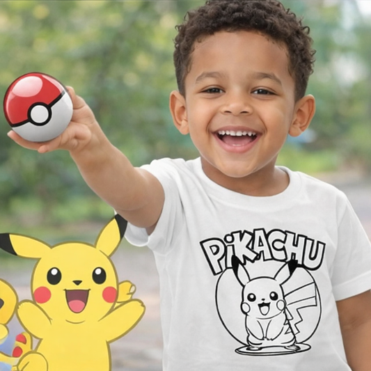 Pikachu Cartoon T-Shirt for kids