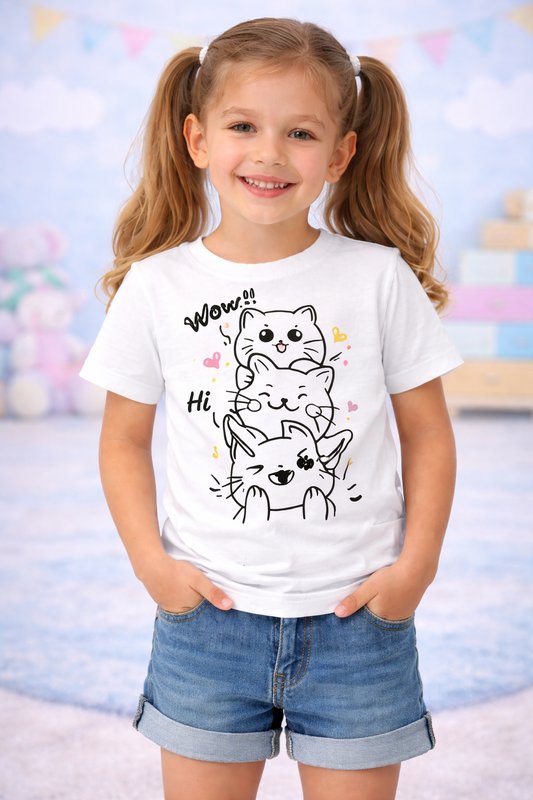 Cute Kitty Magic Kids T-Shirt