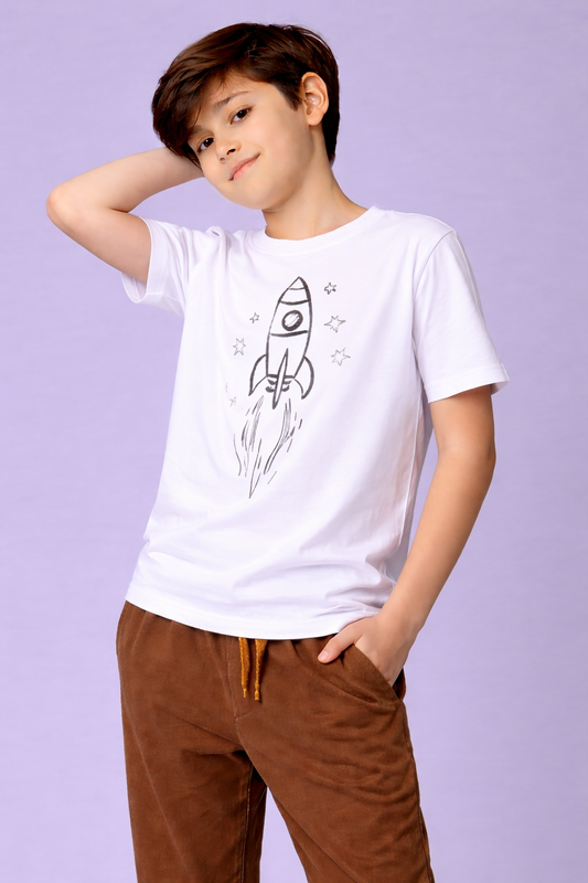 Rocket Star Explorer Glow Kids T-Shirt