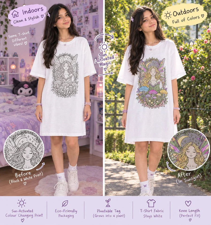 Knee Length T-Shirts Dress