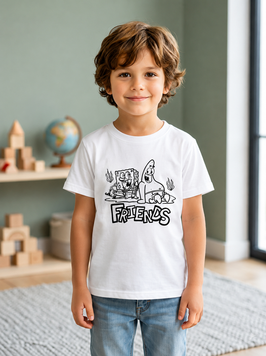 Best Friends Adventure – Sun-Activated Colour Changing Cotton T-Shirt for Kids