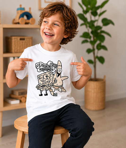 Best Friends Cartoon Sun Activated Color Changing T-Shirt for Kids
