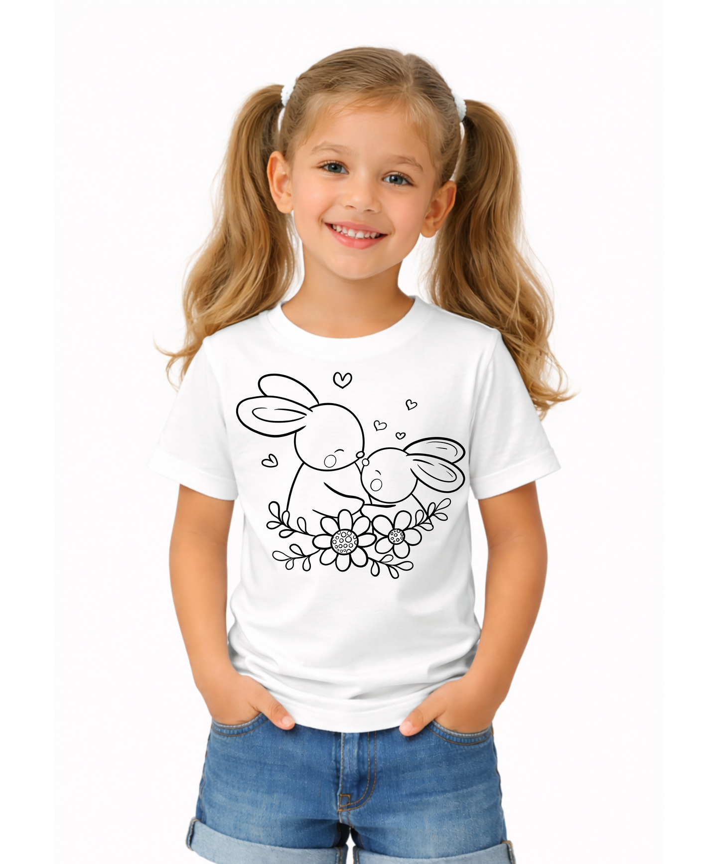 Bunny Love Hug T-Shirt for Kids