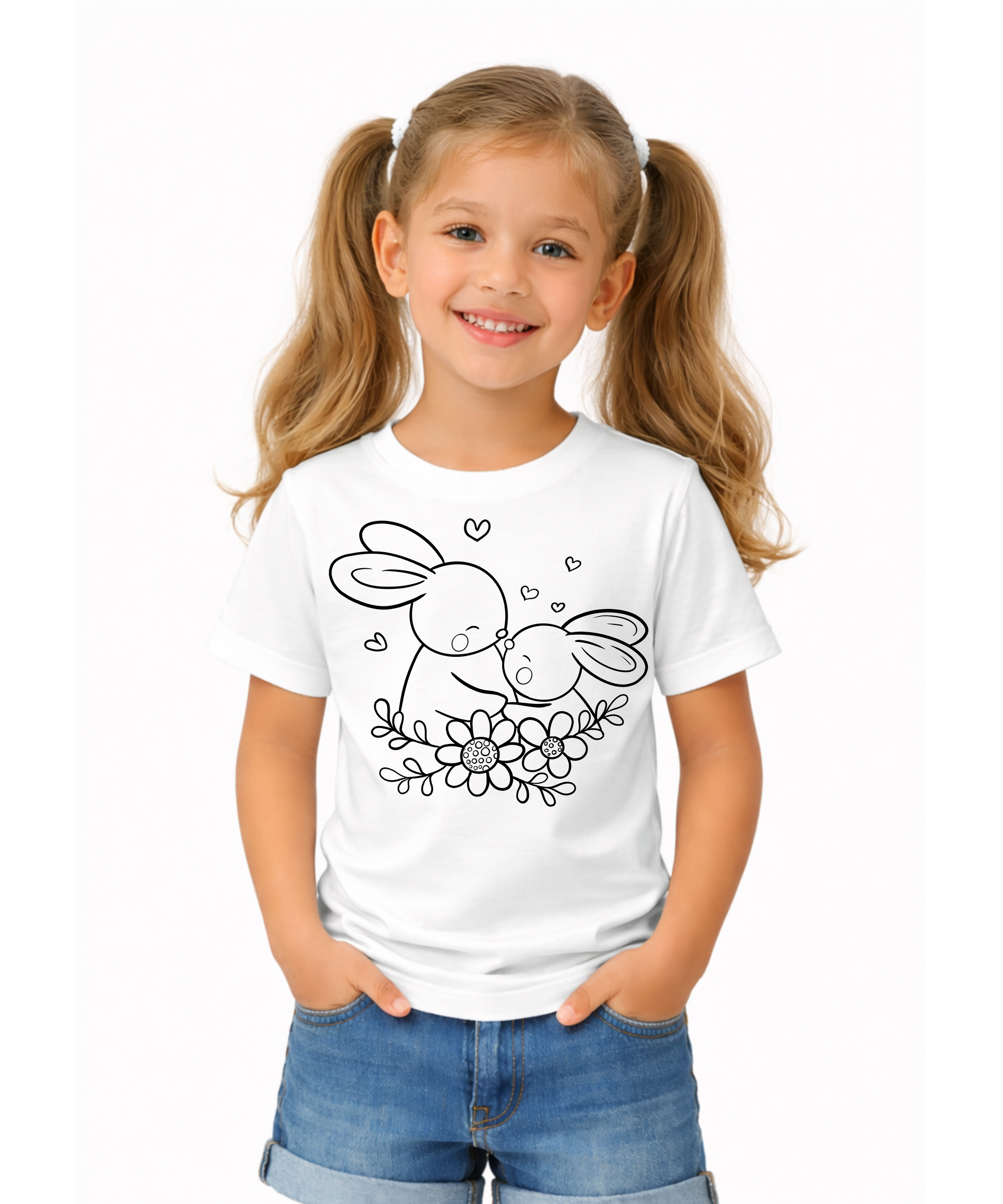 Bunny Love Hug T-Shirt for Kids