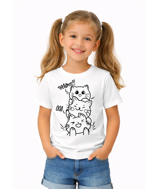 Cute Kitty Magic Kids T-Shirt