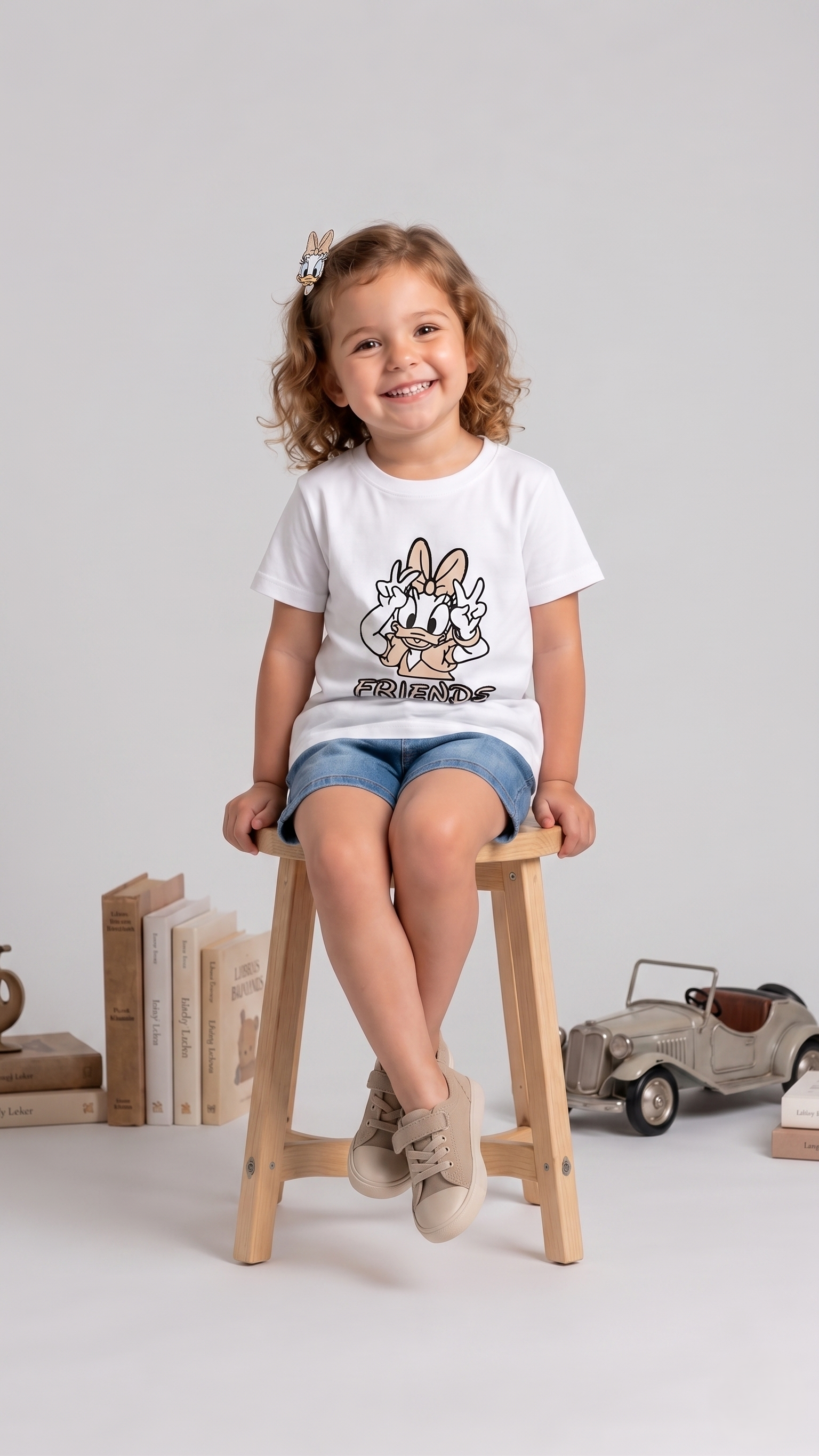 Daisy Friends Sun-Activated Colour Changing Cotton T-Shirt for Kids