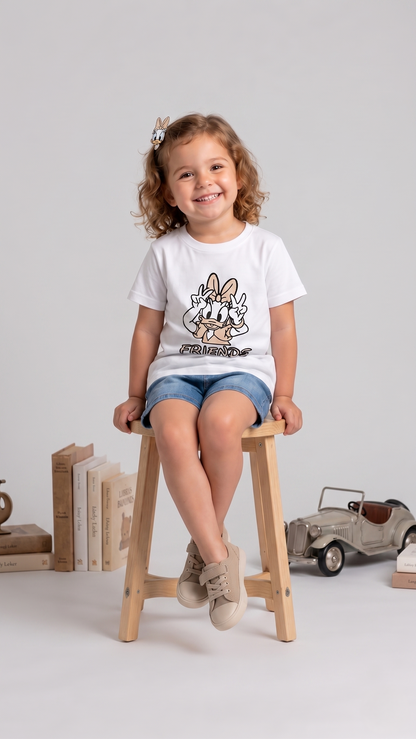 Daisy Friends Sun-Activated Colour Changing Cotton T-Shirt for Kids