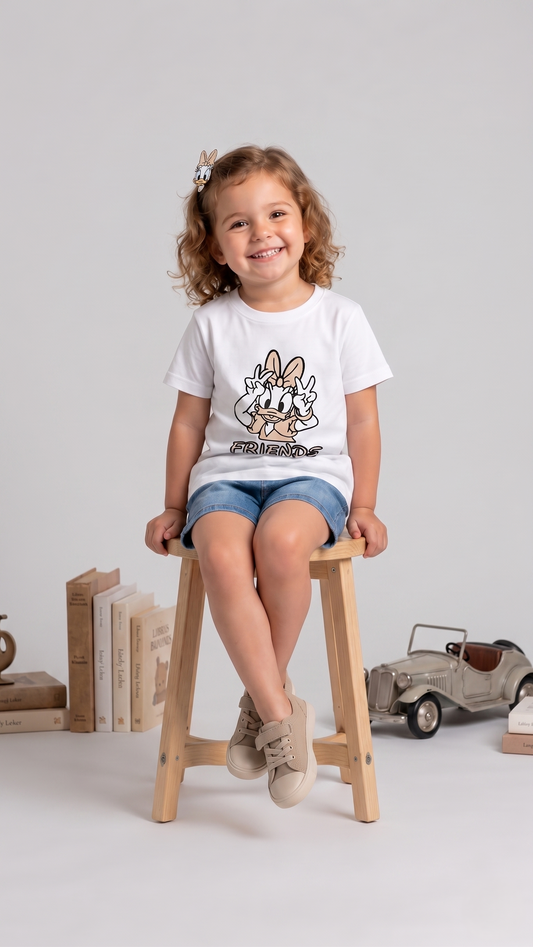 Daisy Friends Sun-Activated Colour Changing Cotton T-Shirt for Kids