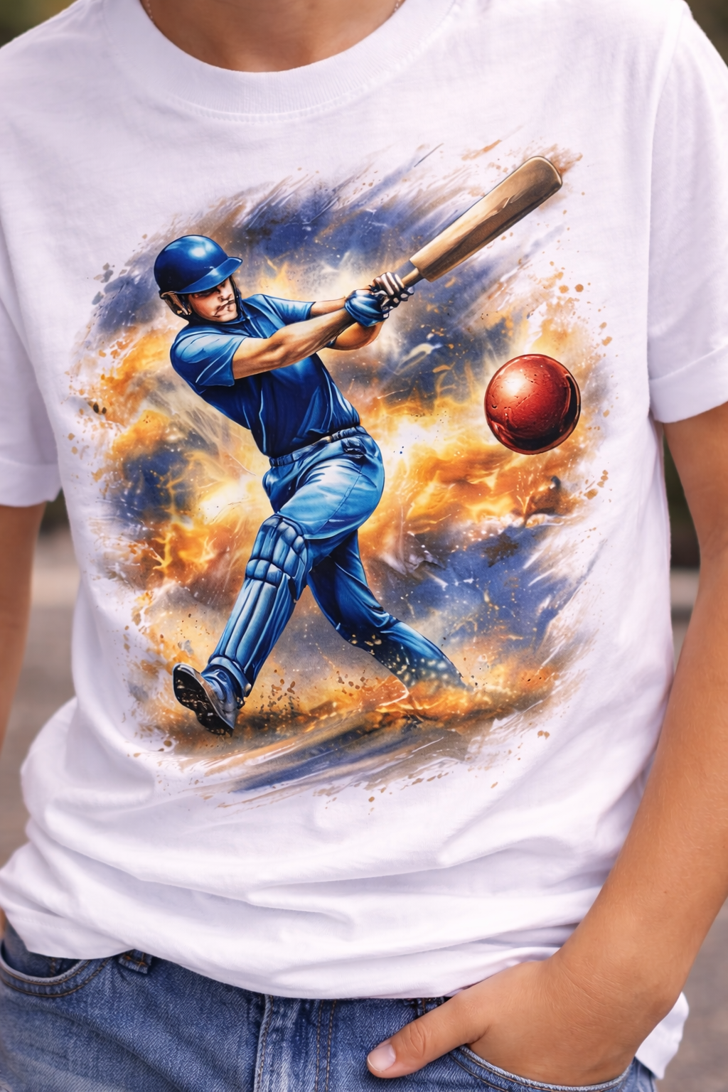 Power Hitter Kids Cotton T-Shirt