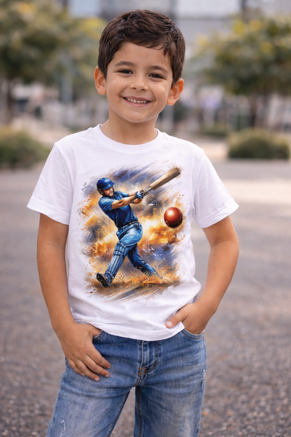 Power Hitter Kids Cotton T-Shirt
