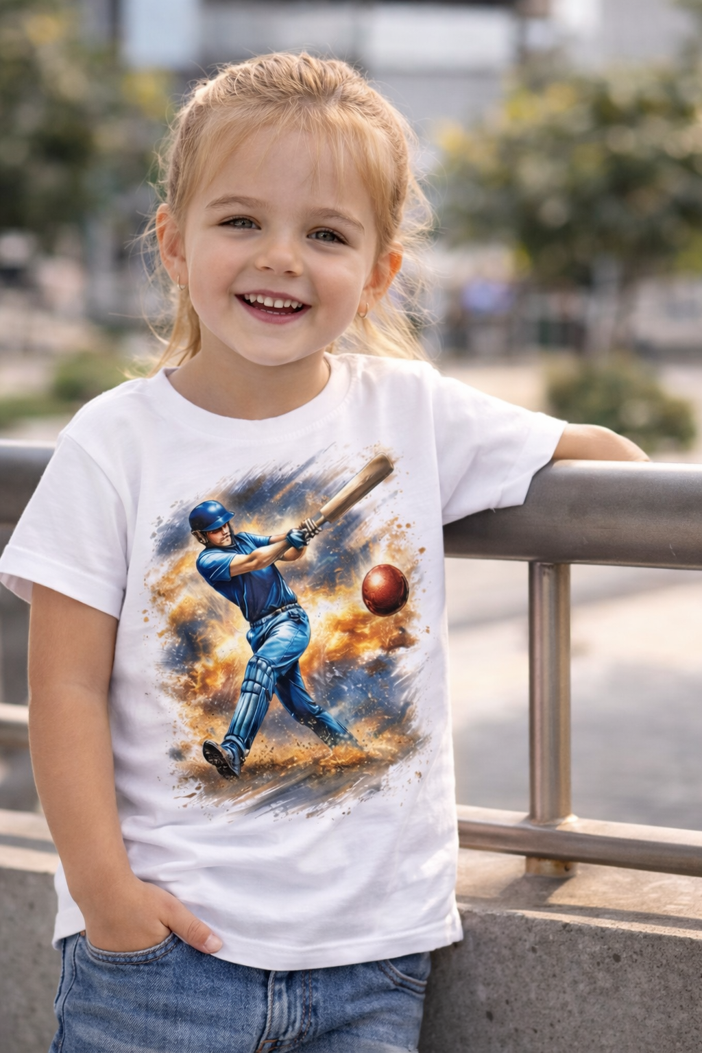 Power Hitter Kids Cotton T-Shirt