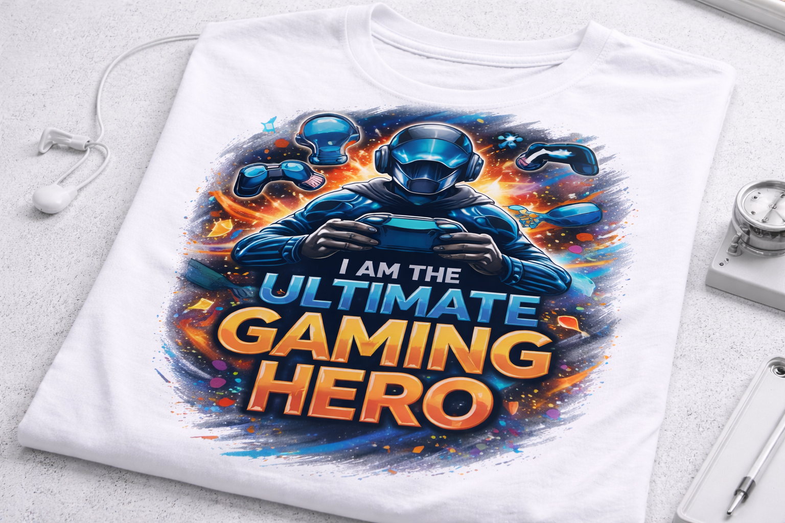 Ultimate Gaming Hero Kids Cotton T-Shirt