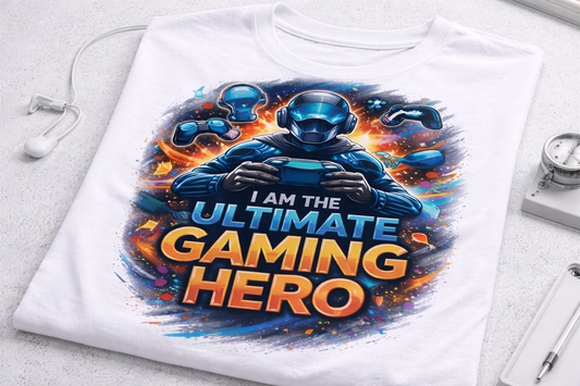 Ultimate Gaming Hero Kids Cotton T-Shirt