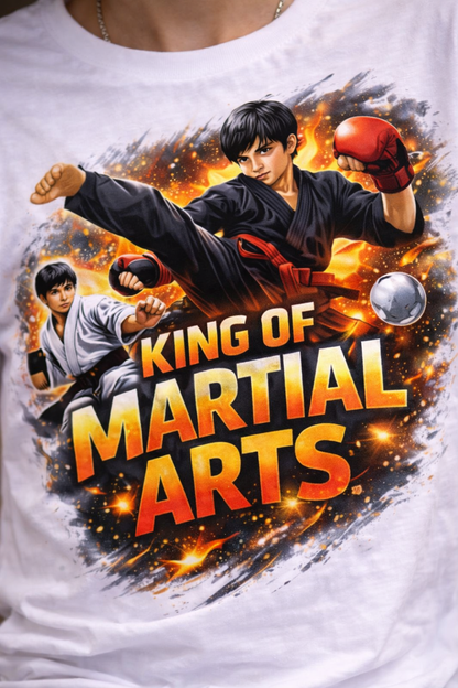 King of Martial Arts Kids Cotton T-Shirt