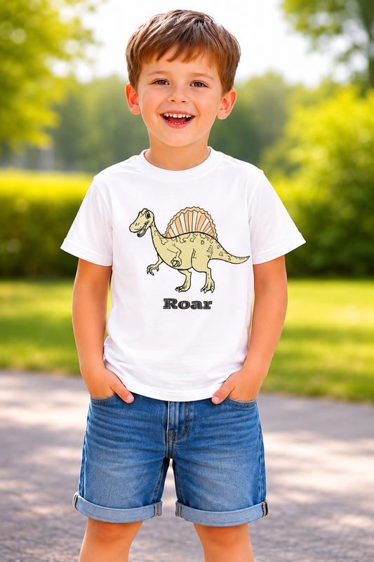 Dino Shell Roar Sun Activated Colour Changing T-Shirt for Kids