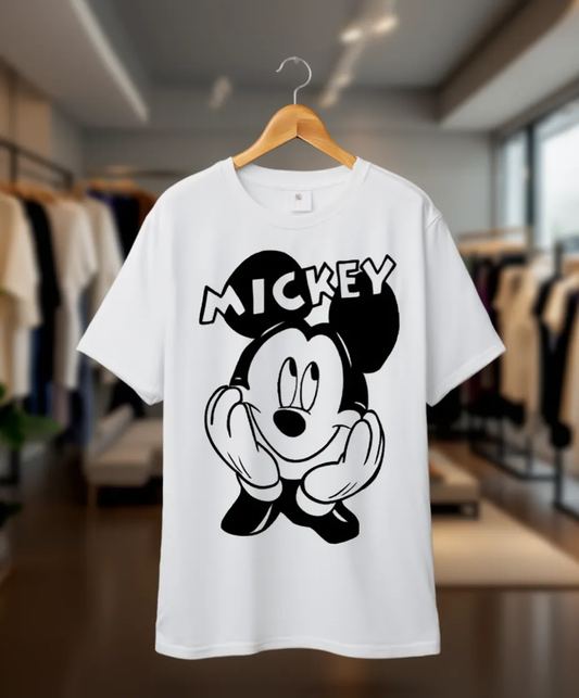 Happy Mickey Color-Changing Cotton T-Shirt for Kids