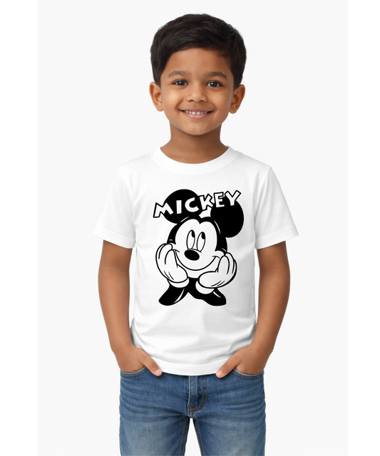 Happy Mickey Color-Changing Cotton T-Shirt for Kids