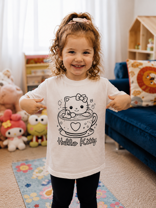 Hello Kitty Sun Activated Colour Changing T-Shirt for Kids