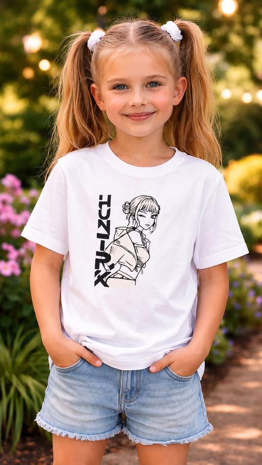 Huntrix Warrior – Sun-Activated Colour-Changing Cotton T-Shirt for Girls
