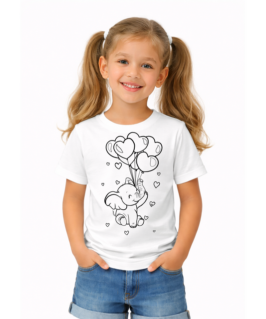 Joyful Elephant T-Shirt for kids