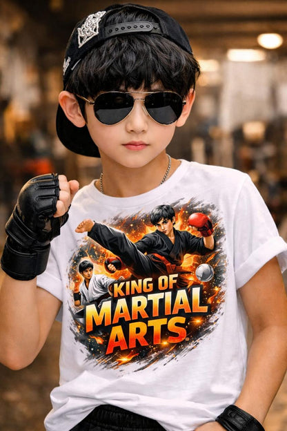 King of Martial Arts Kids Cotton T-Shirt