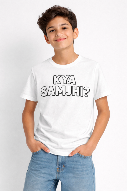 Kya Samjhi? Desi Swag T-Shirt for Kids