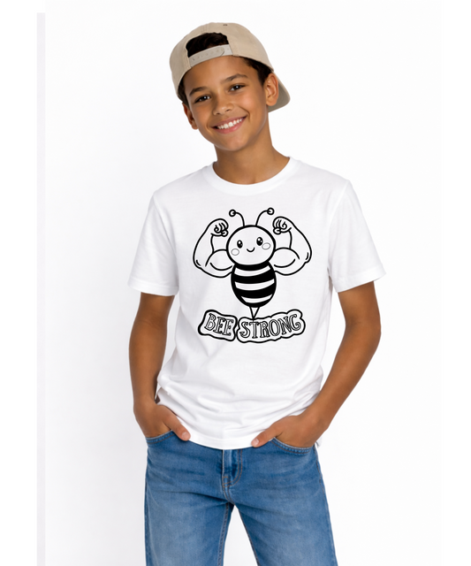 Little Bee Strong – Sunlight Color-Changing Kids T-Shirt