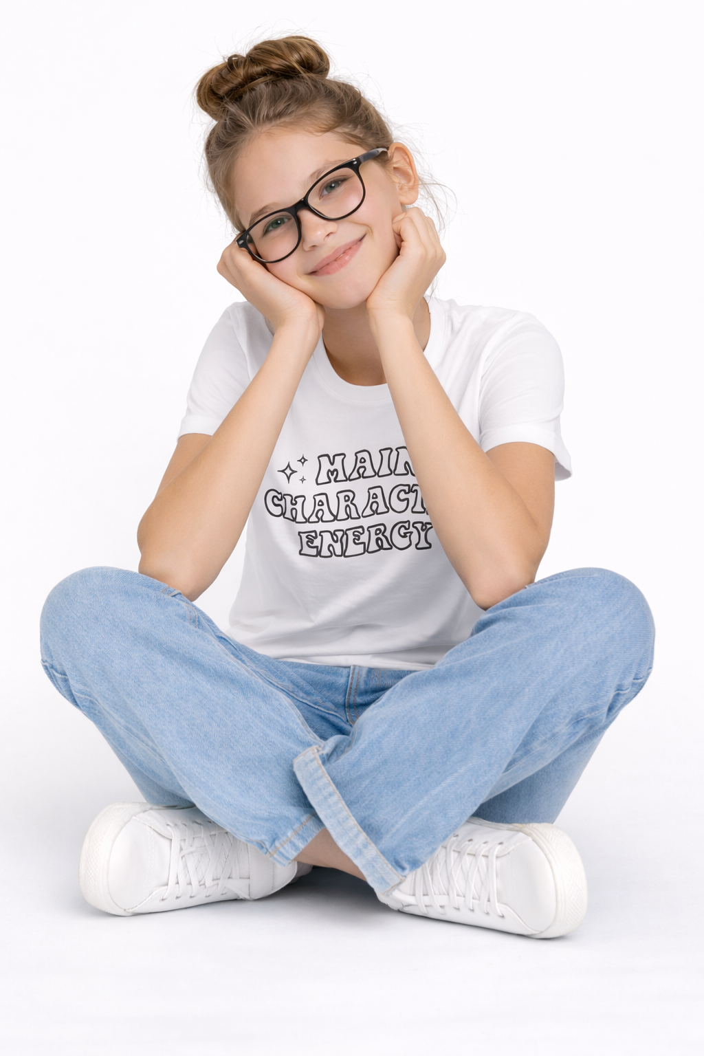 Main Character Energy Magic Kids T-Shirt
