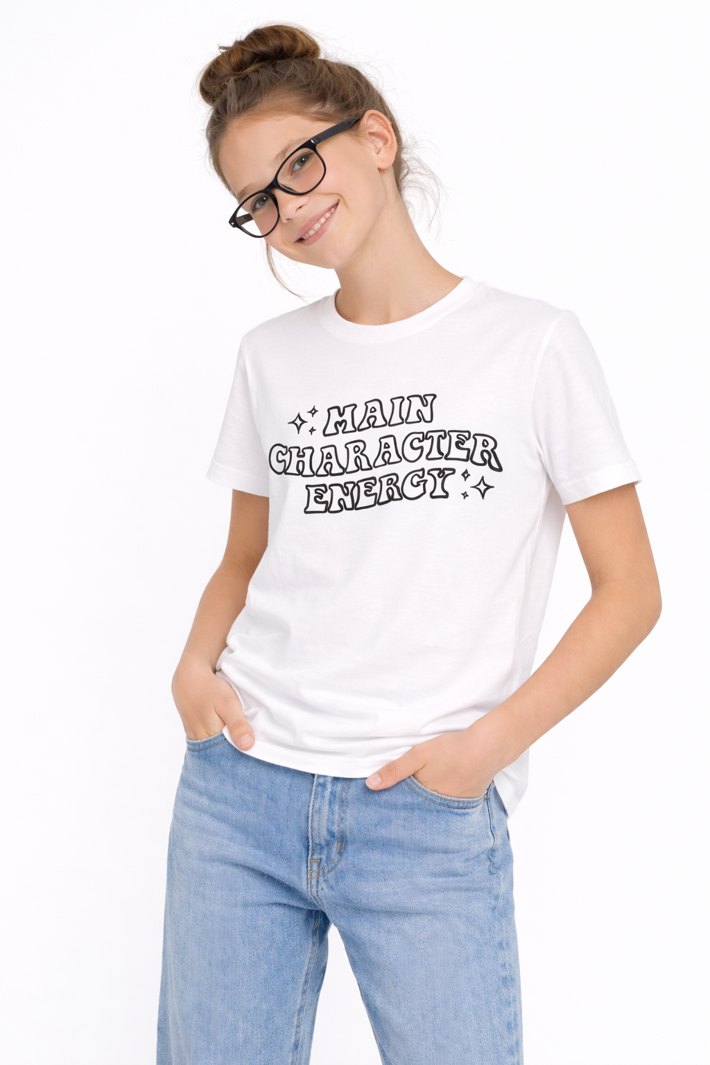 Main Character Energy Magic Kids T-Shirt