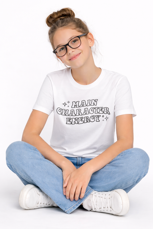 Main Character Energy Magic Kids T-Shirt