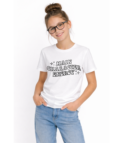 Main Character Energy Magic Kids T-Shirt