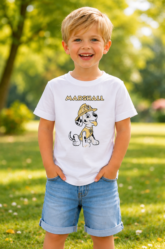 Marshall Fire Rescue Sun Activated Colour Changing T-Shirt for Kids