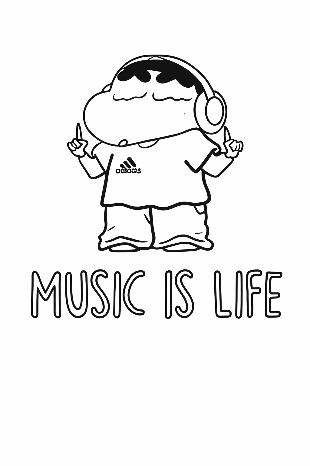 Music Is Life Magic Kids T-Shirt