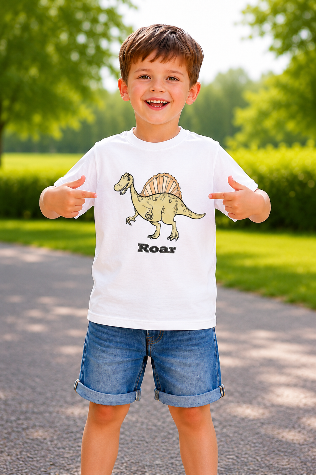 Dino Shell Roar Sun Activated Colour Changing T-Shirt for Kids