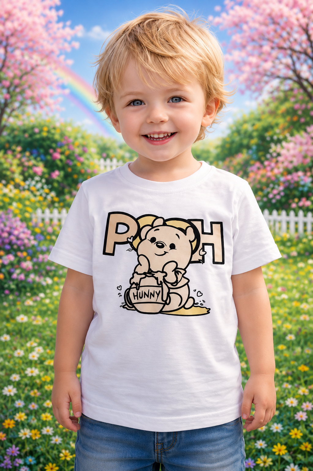 Pooh Hunny Sun Activated Colour Changing T-Shirt for Kids