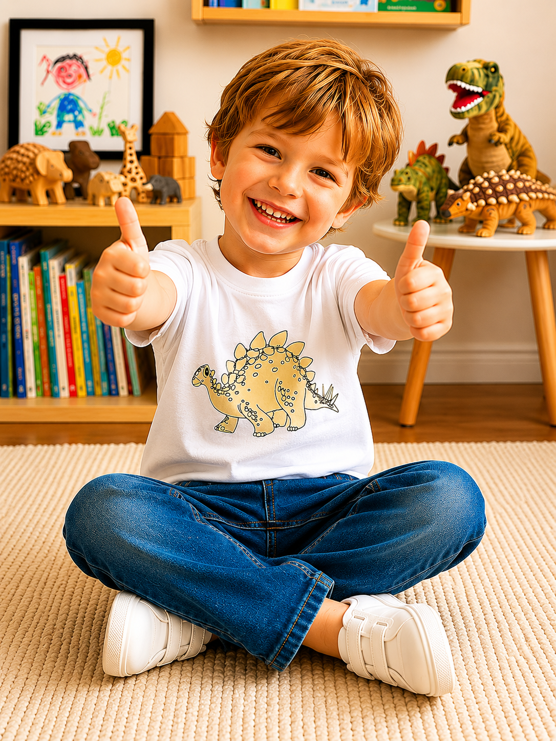 Dino Sun Activated Colour Changing T-Shirt for Kids