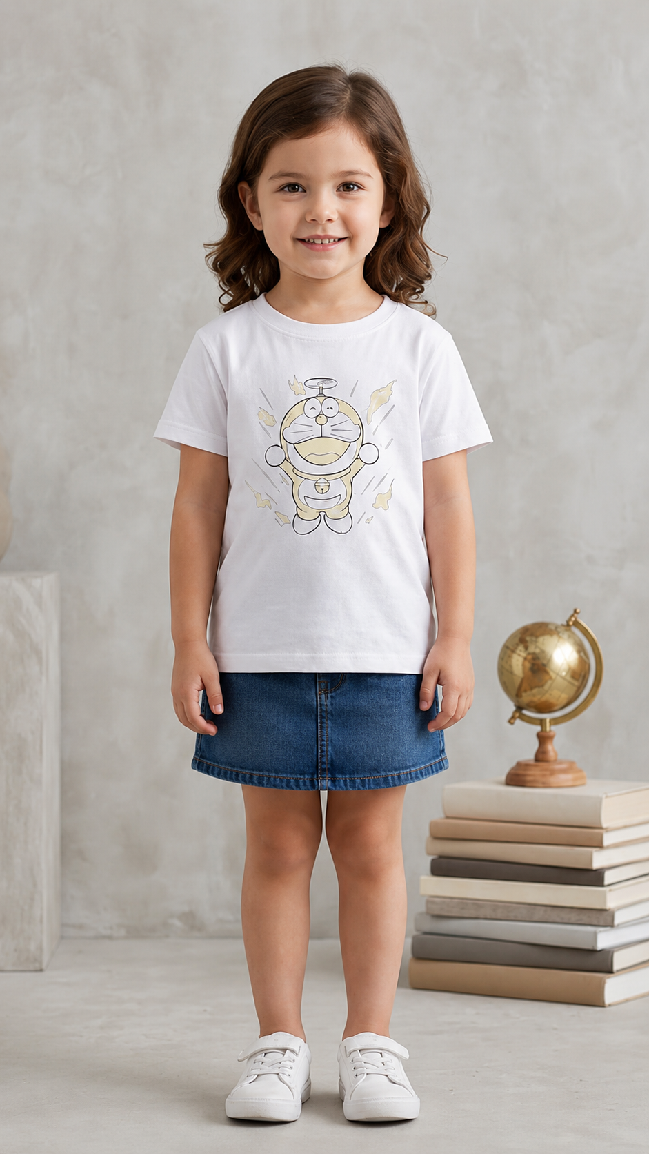 Doraemon Adventure Sun Activated Colour Changing T-Shirt for Kids
