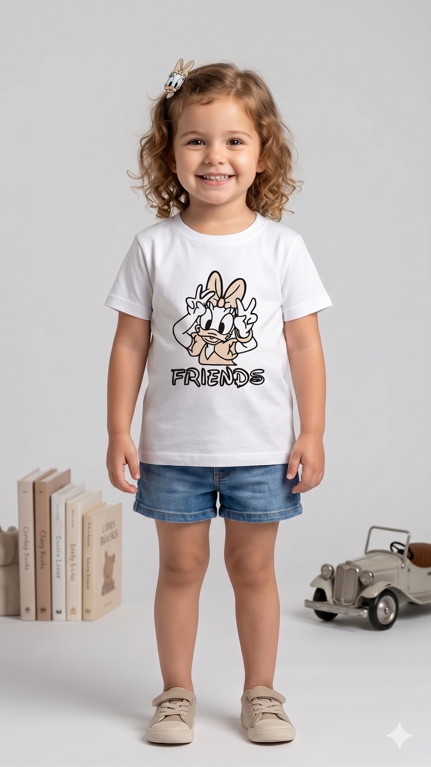 Daisy Friends Sun-Activated Colour Changing Cotton T-Shirt for Kids