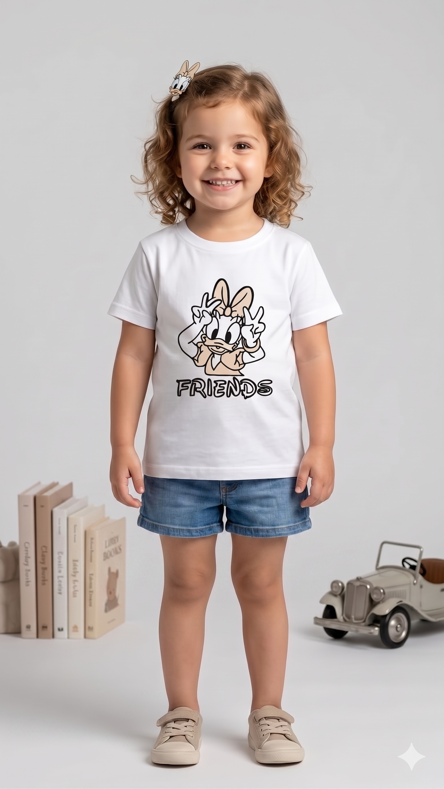 Daisy Friends Sun-Activated Colour Changing Cotton T-Shirt for Kids