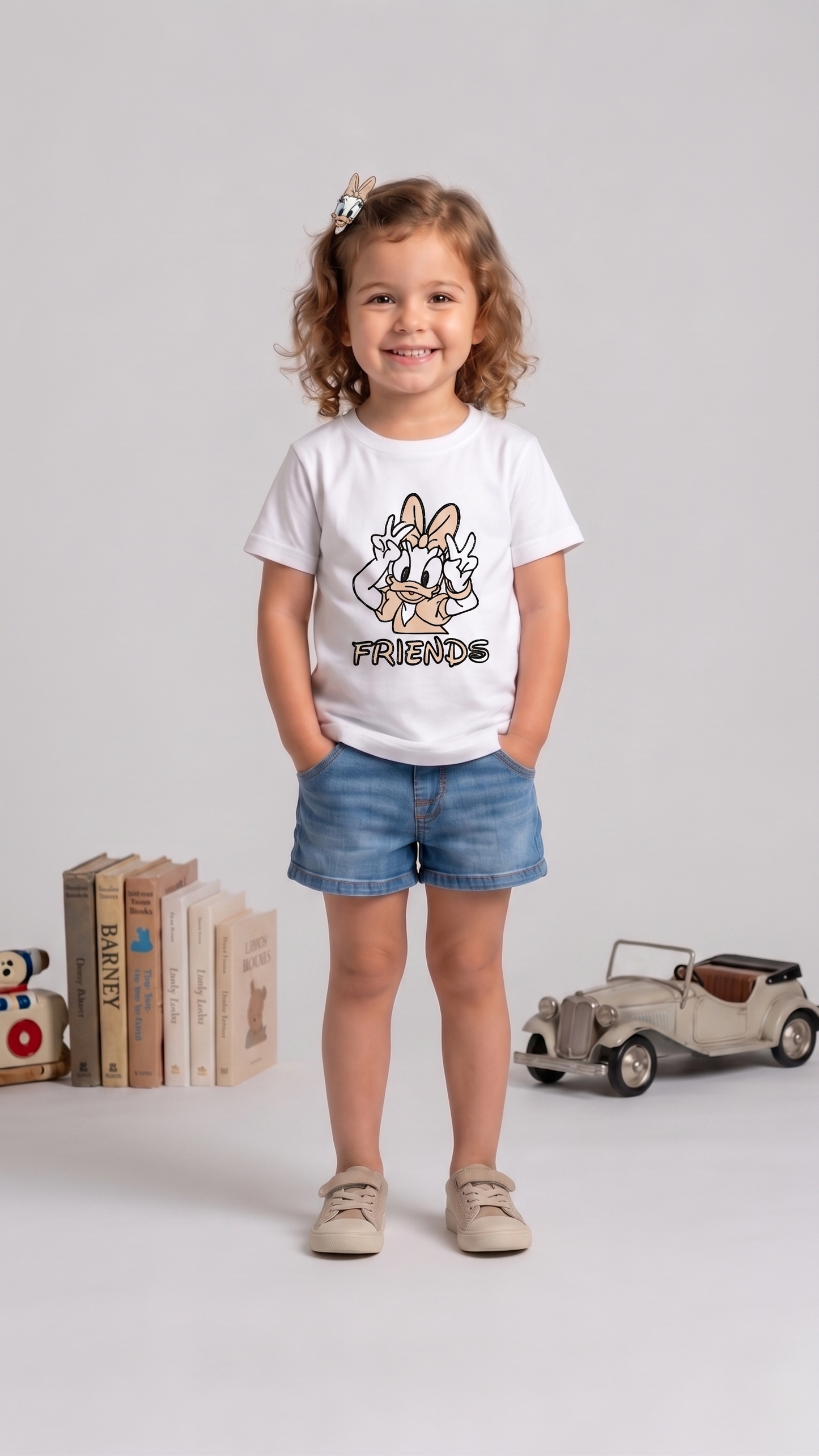 Daisy Friends Sun-Activated Colour Changing Cotton T-Shirt for Kids