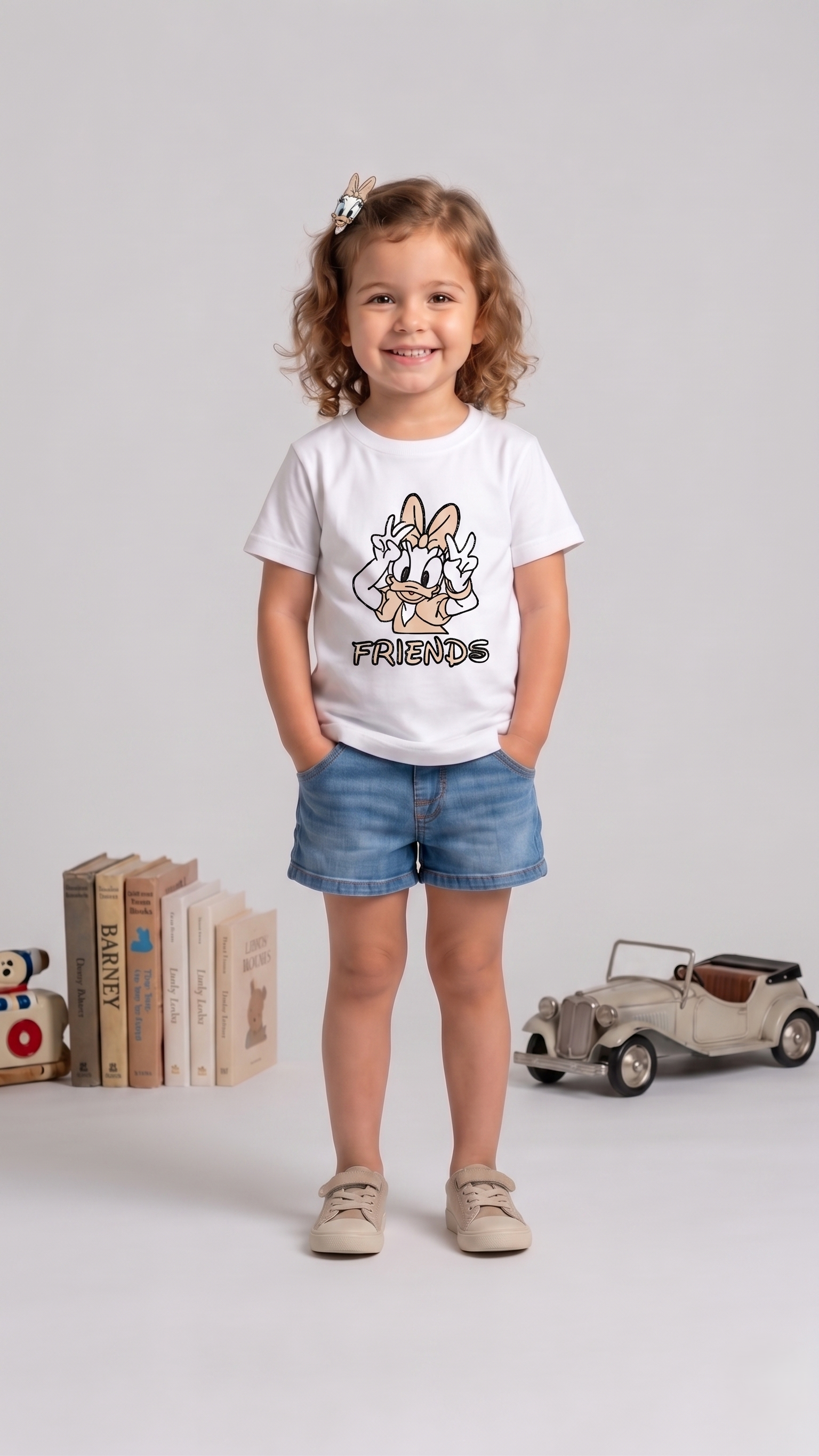 Daisy Friends Sun-Activated Colour Changing Cotton T-Shirt for Kids