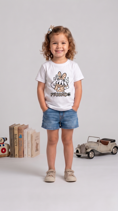 Daisy Friends Sun-Activated Colour Changing Cotton T-Shirt for Kids