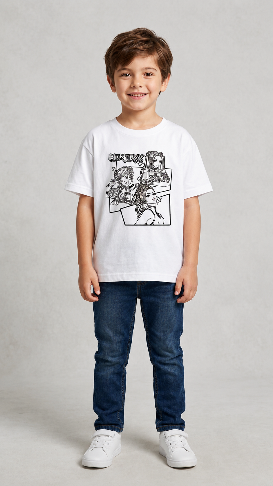 HUNTR/X Squad – Sun-Activated Colour Changing Cotton T-Shirt for Kids