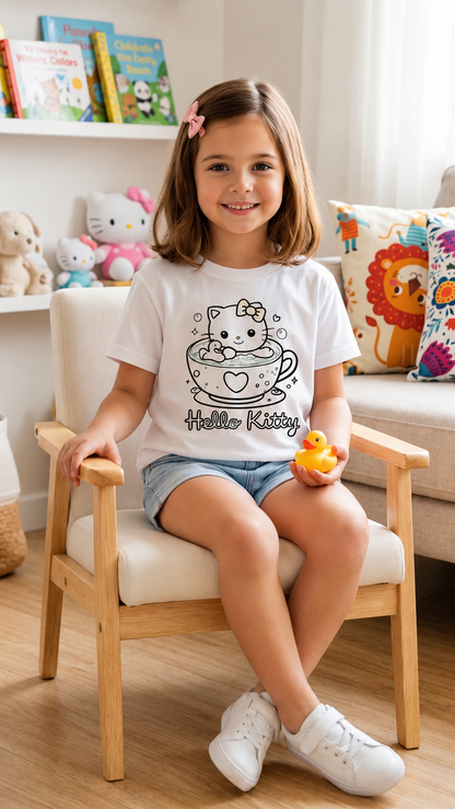 Hello Kitty Sun Activated Colour Changing T-Shirt for Kids