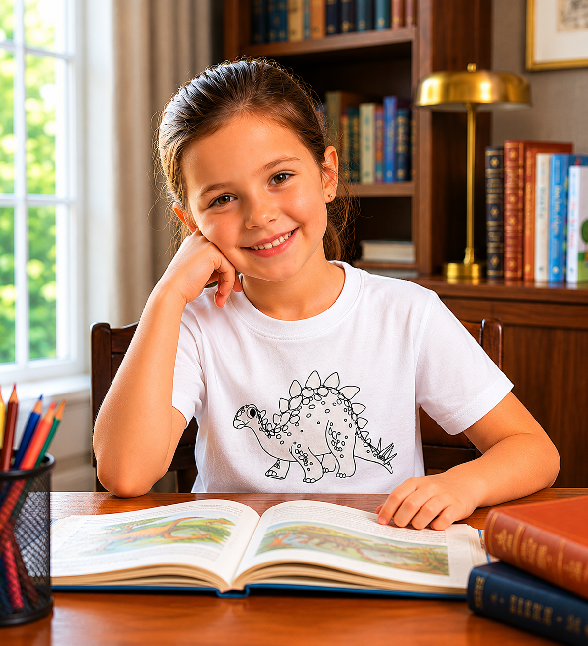 Dino Sun Activated Colour Changing T-Shirt for Kids